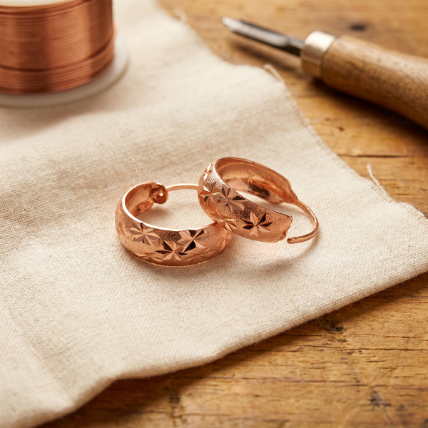 Hazel's Dew Copper Earrings