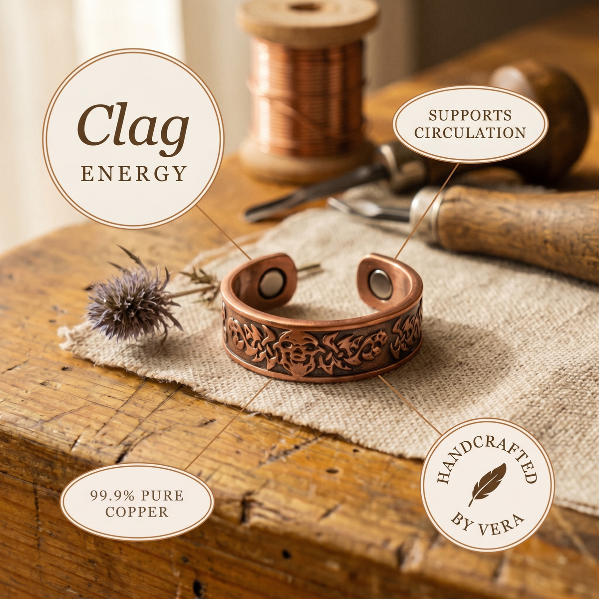 Hazel's Clag Copper Ring