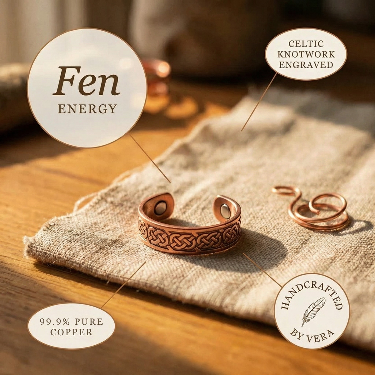 Hazel's Fen Copper Ring