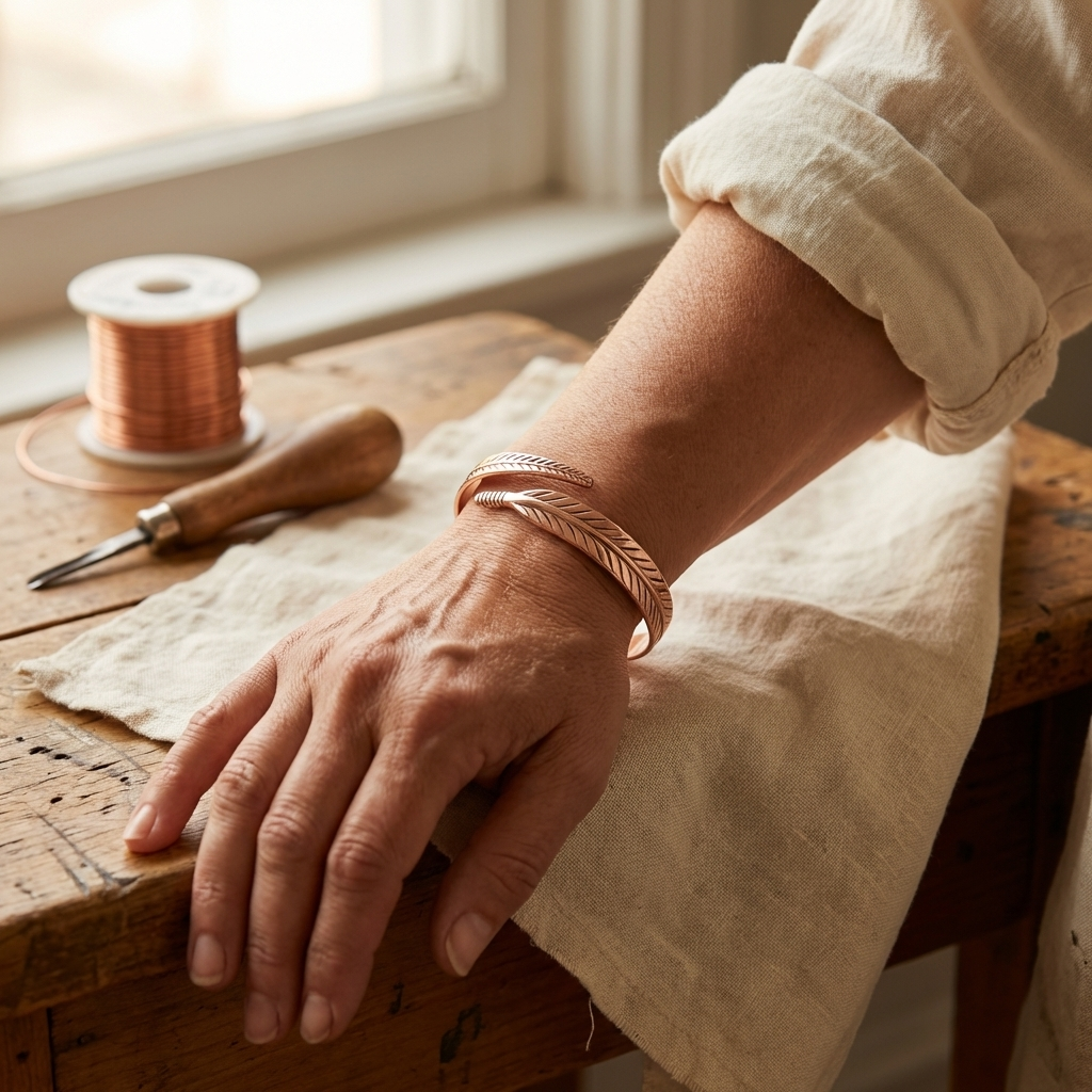 Hazel's Root Copper Bracelet