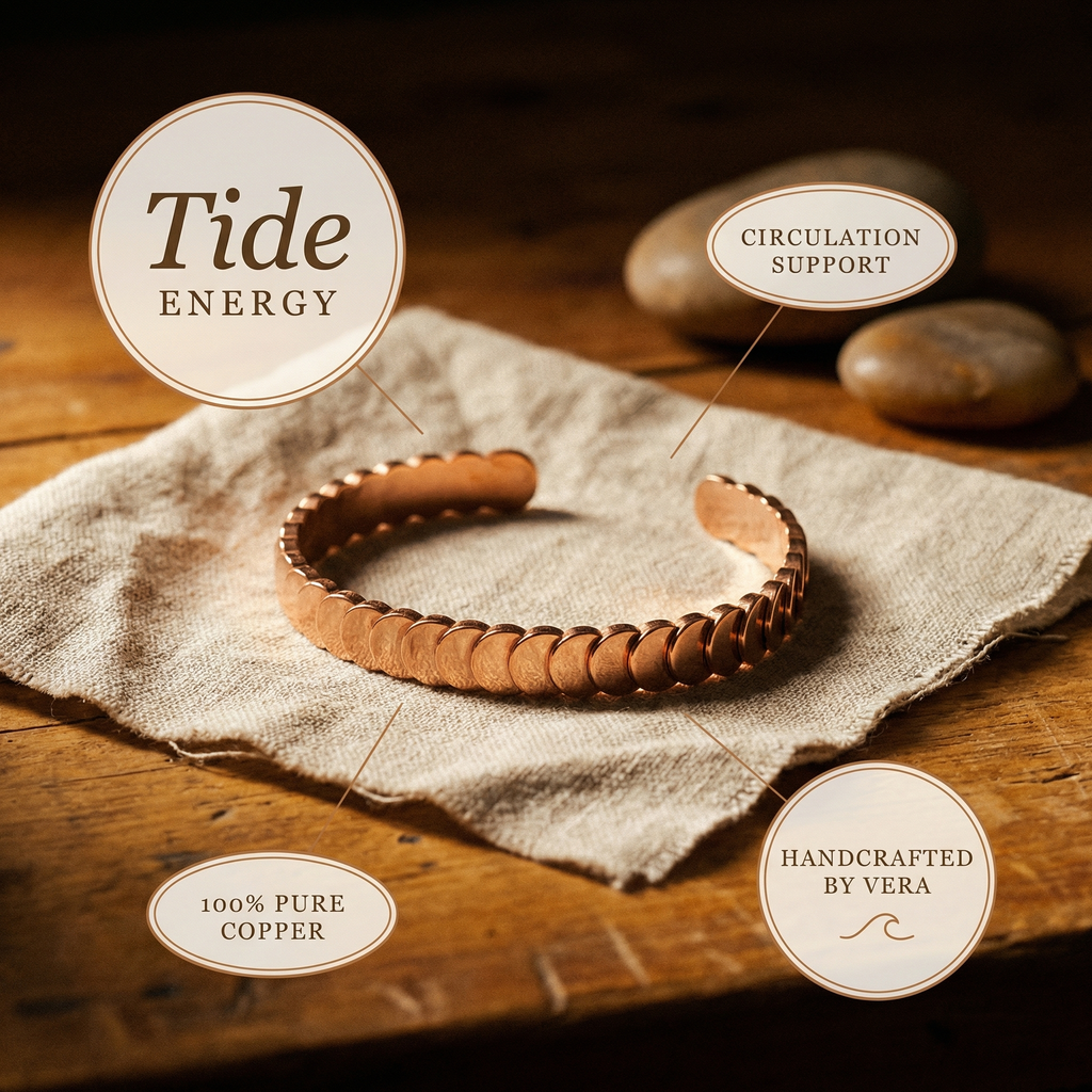 Hazel's Tide Copper Bracelet