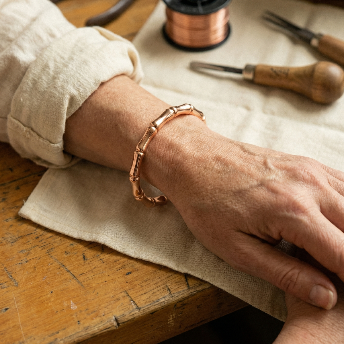 Hazel's Grove Copper Bracelet