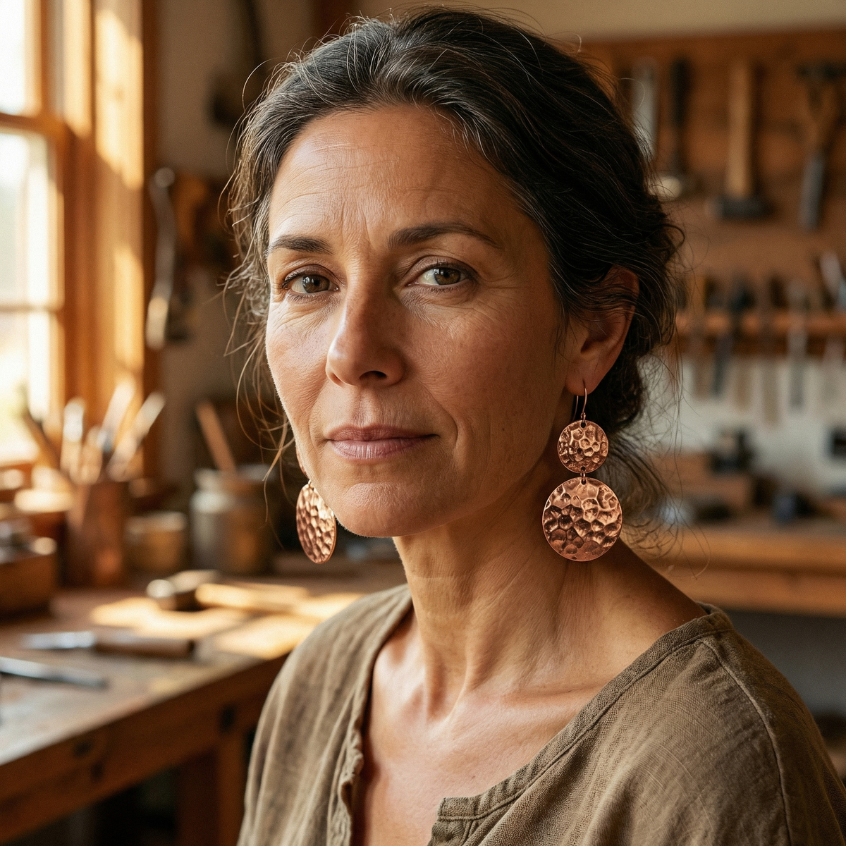 Hazel's Solstice Copper Earrings