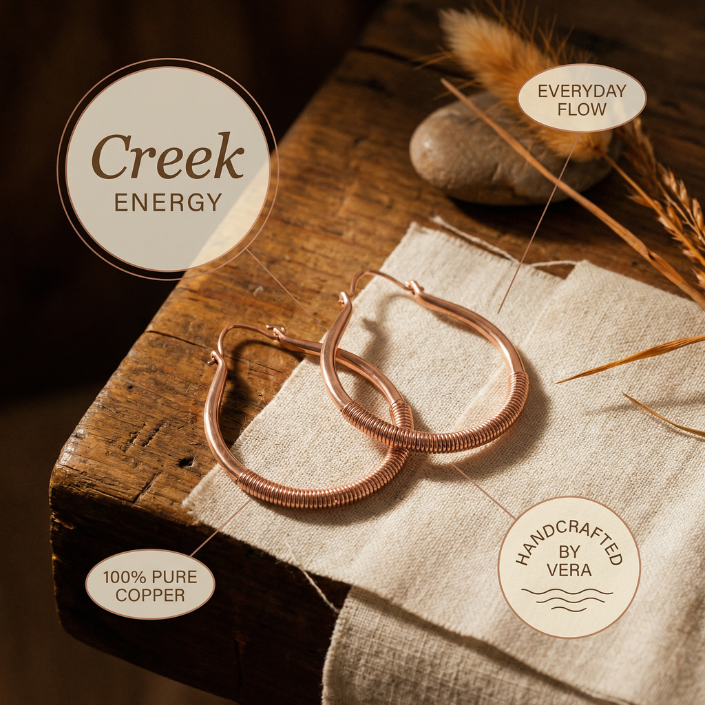 Hazel's Creek Copper Earrings