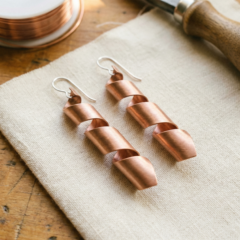 Hazel's Dusk Copper Earrings