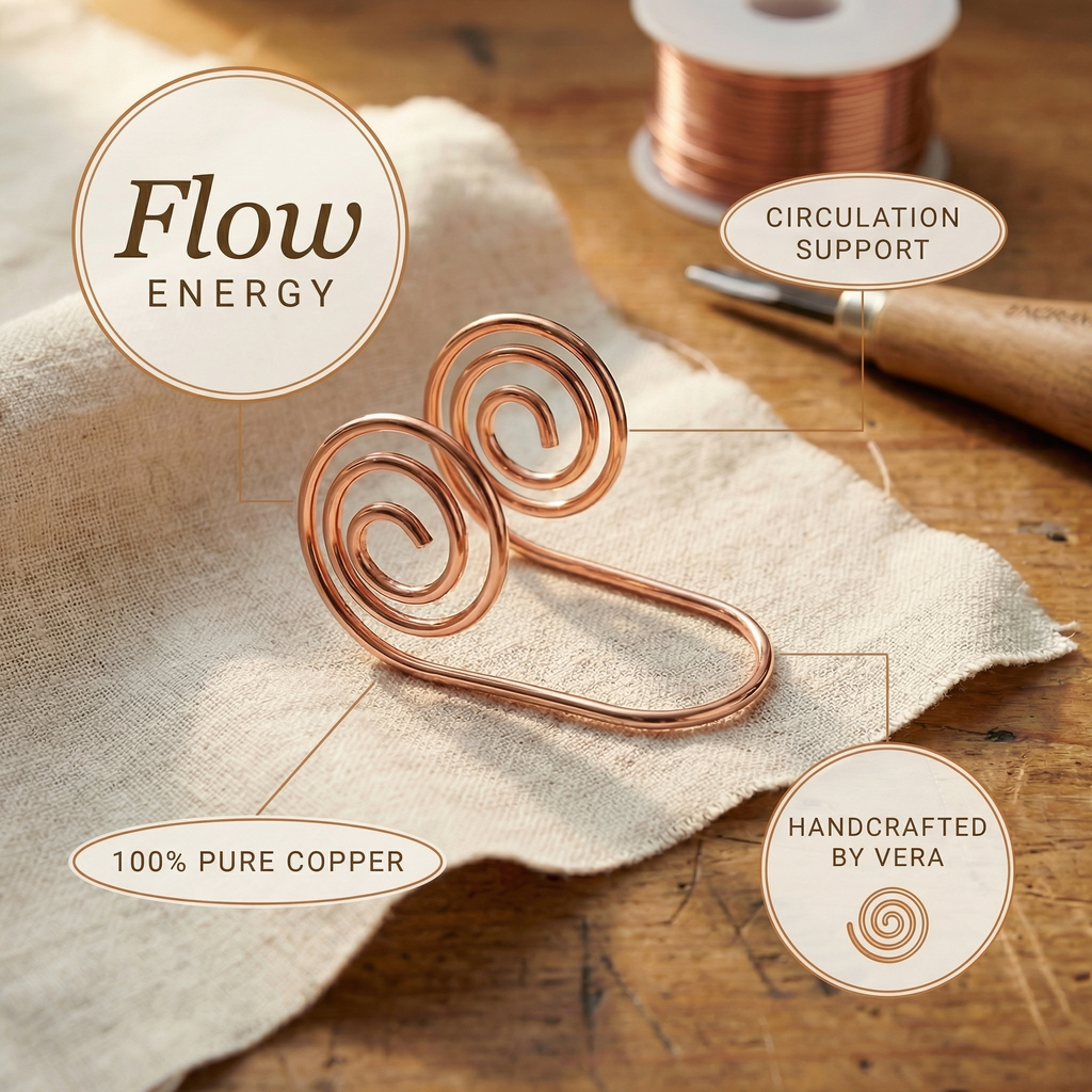 Hazel's Flow Copper Hand Spiral