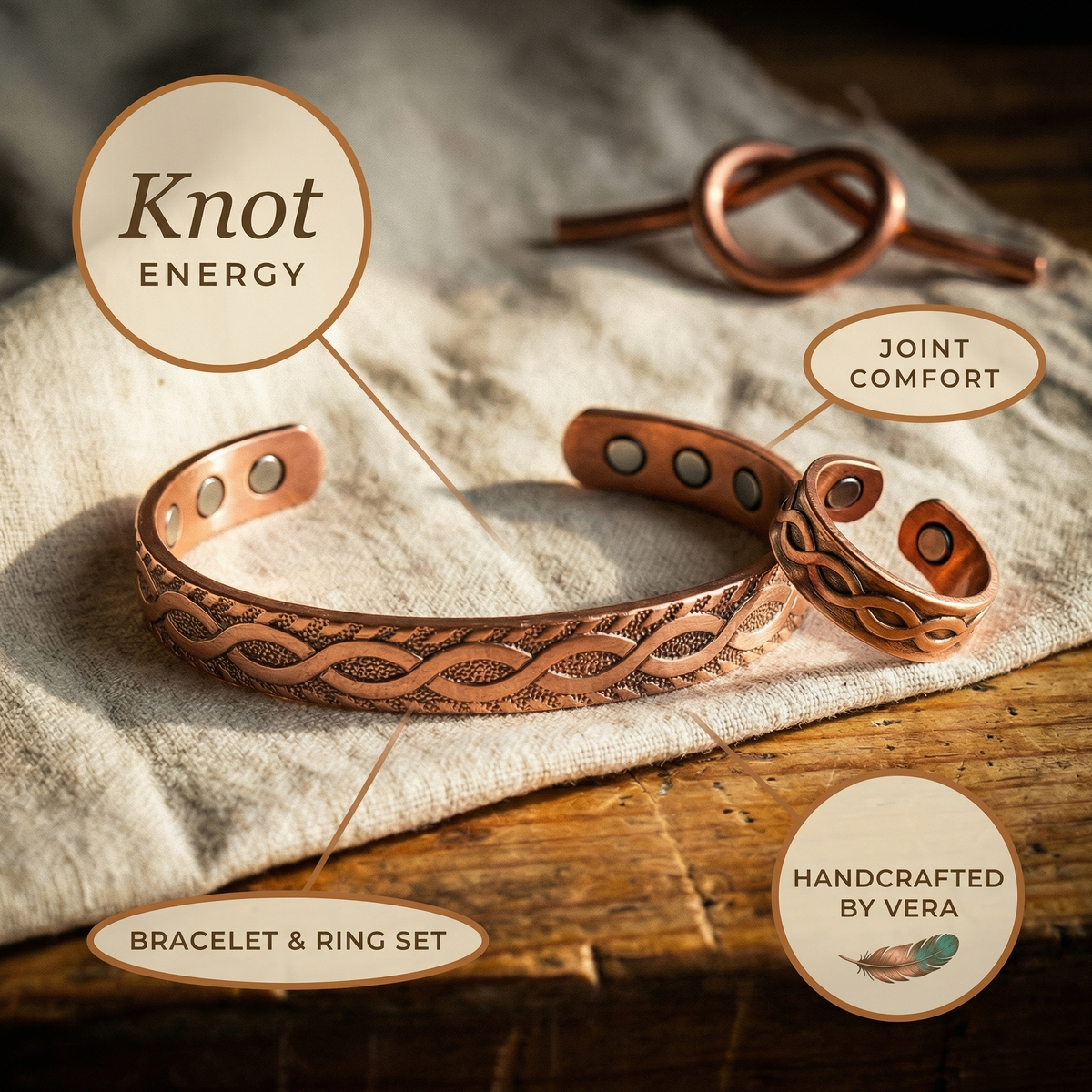 Hazel's Knot Copper Set