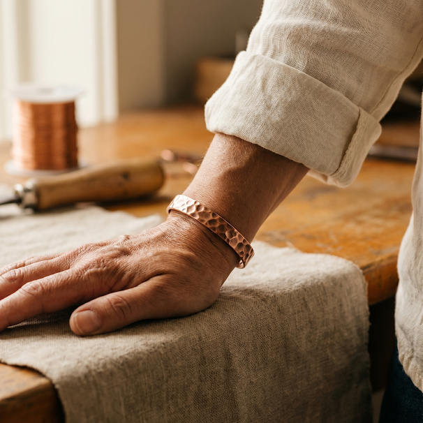 Hazel's Furrow Copper Bracelet