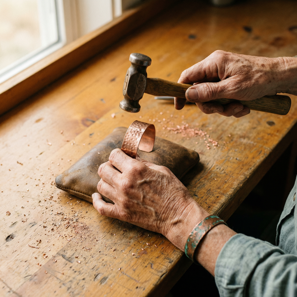 Hazel's Furrow Copper Bracelet