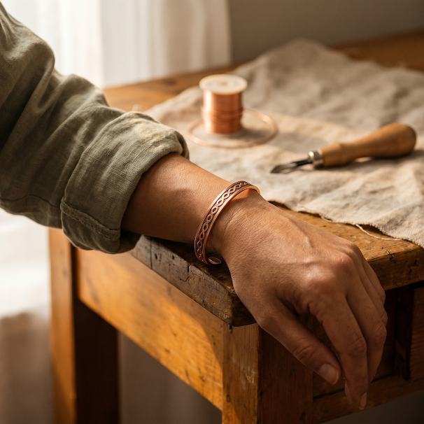 Hazel's Current Copper Bracelet