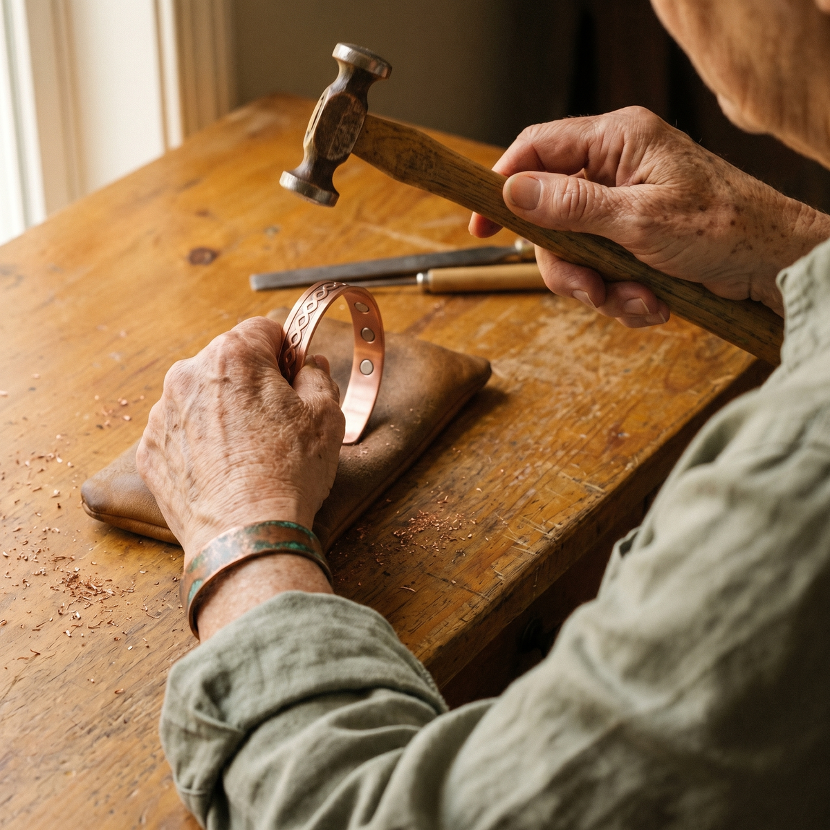 Hazel's Current Copper Bracelet