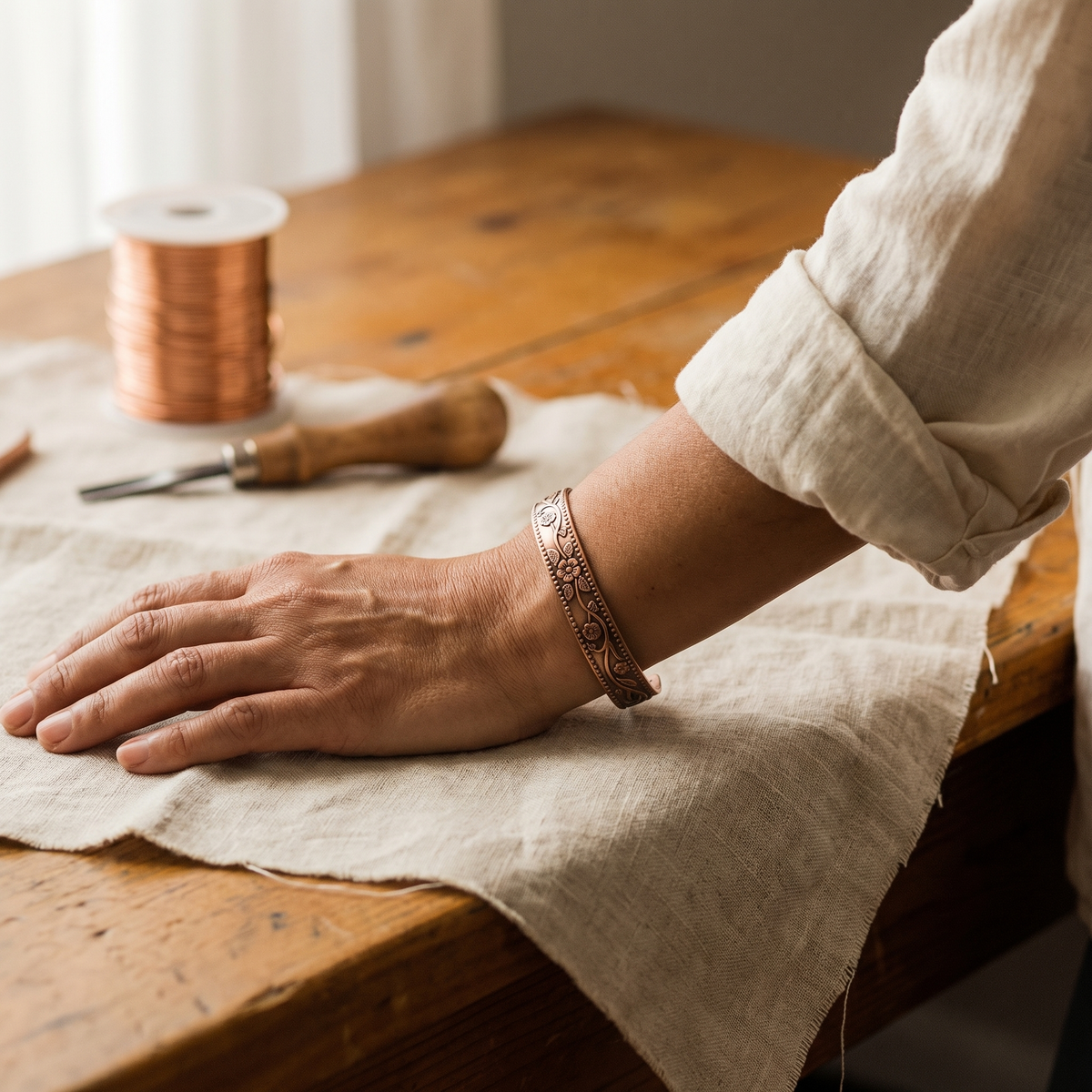 Hazel's Knell Copper Bracelet
