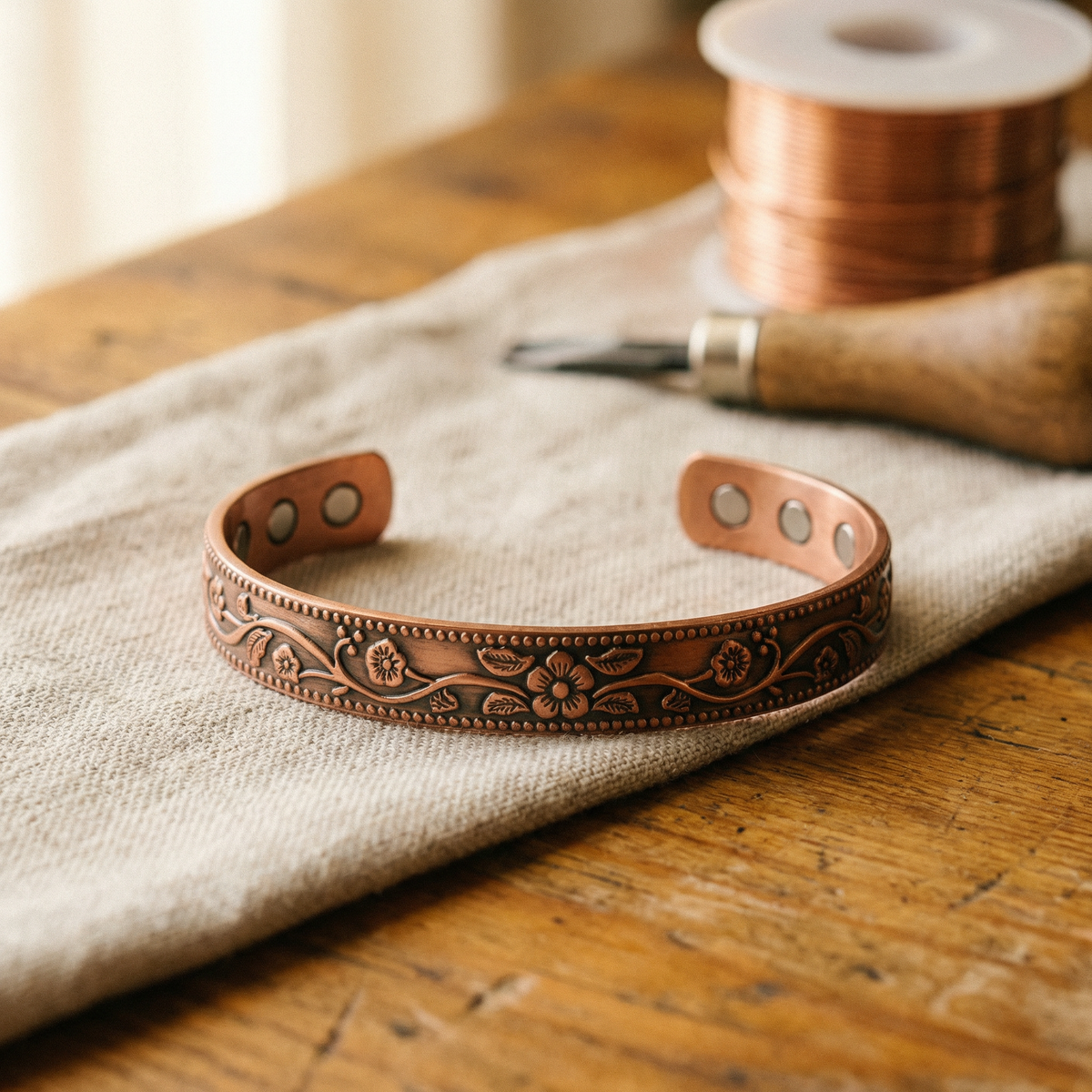 Hazel's Knell Copper Bracelet