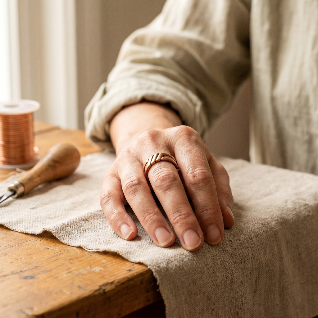 Hazel's Peat Copper Ring