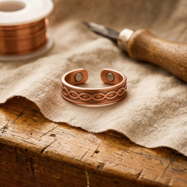 Hazel's Char Copper Ring