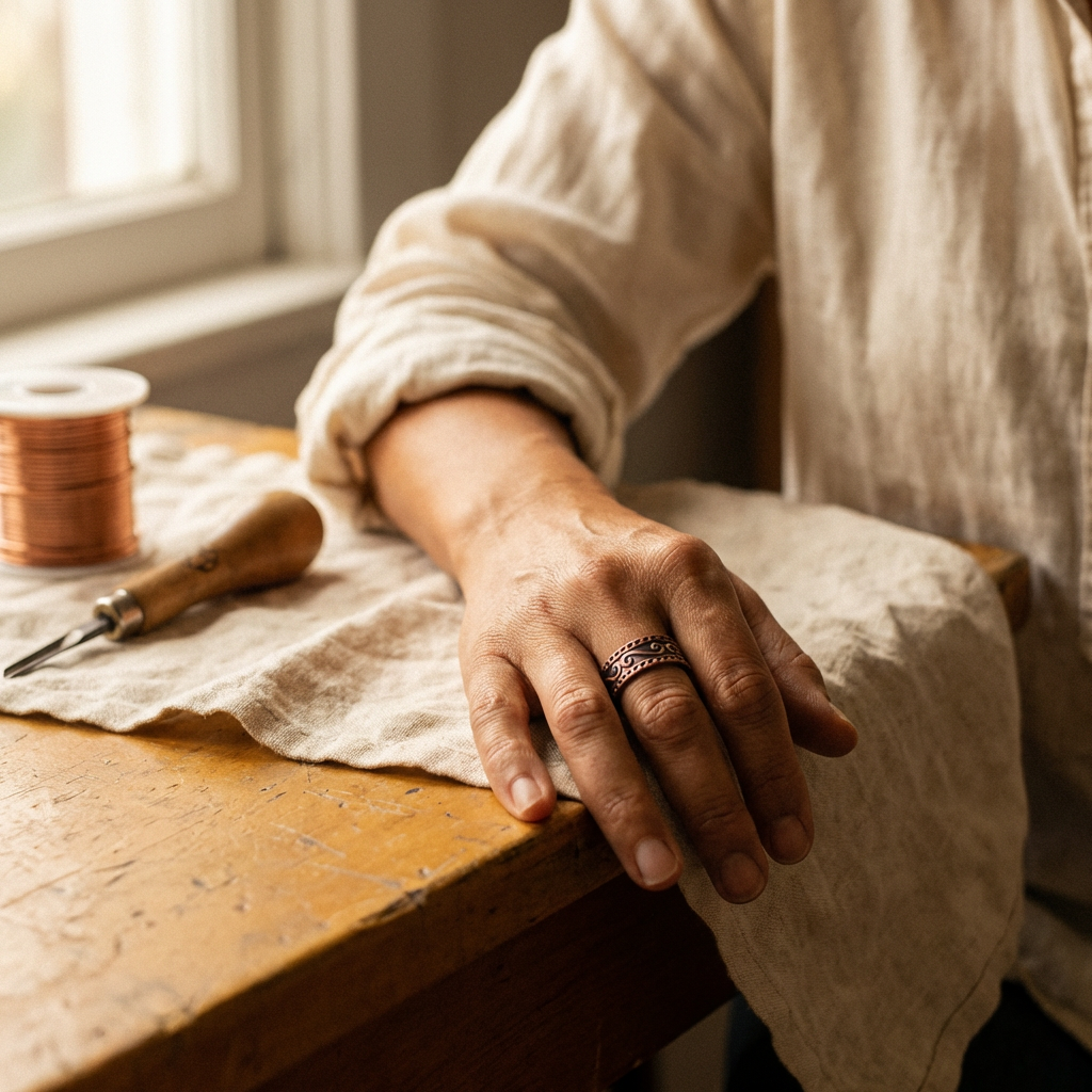Hazel's Fern Copper Ring