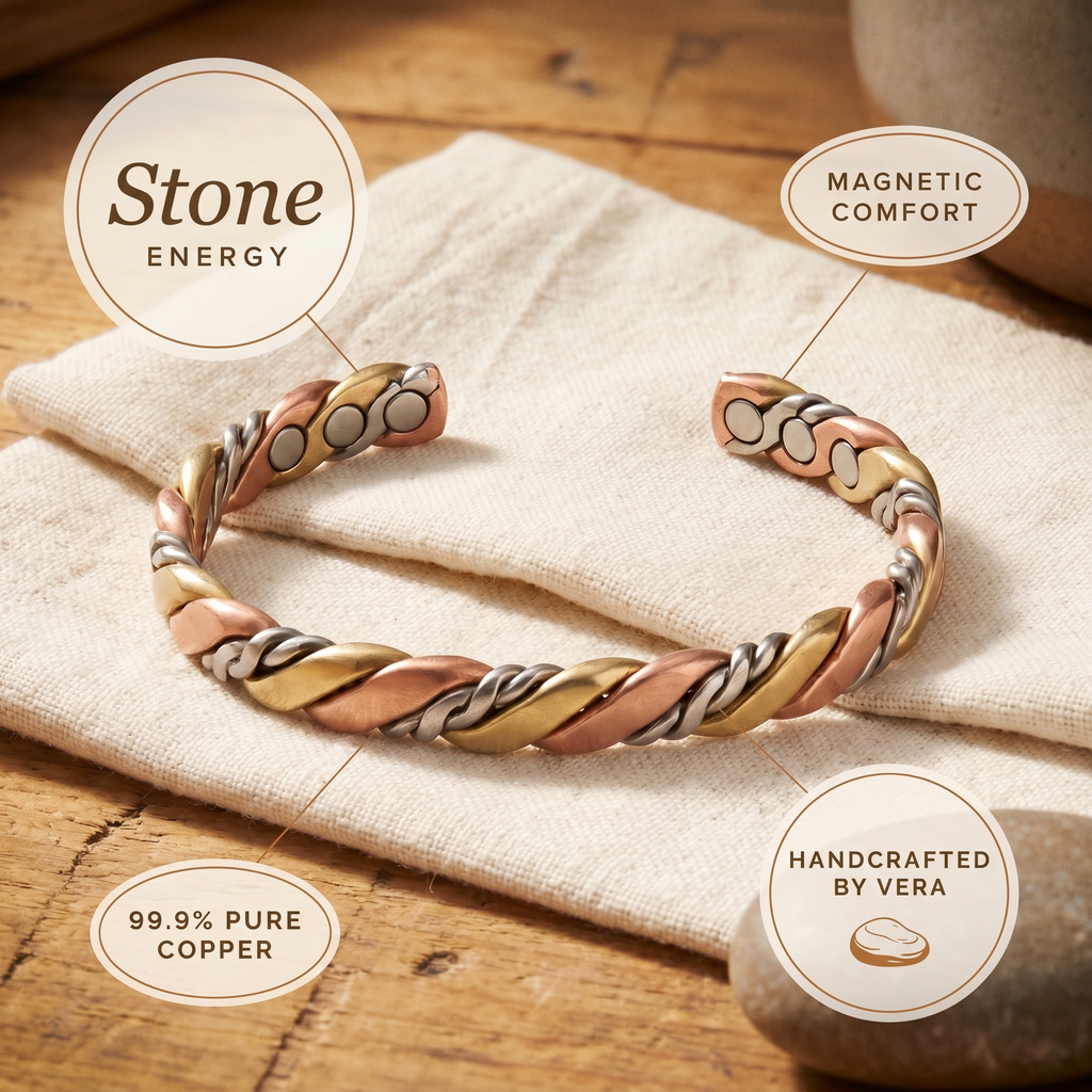 Hazel's Stone Copper Bracelet