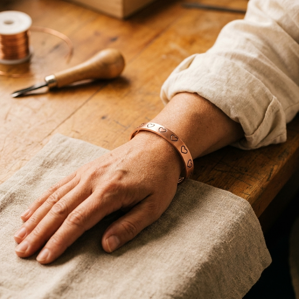 Hazel's Hearth Copper Bracelet