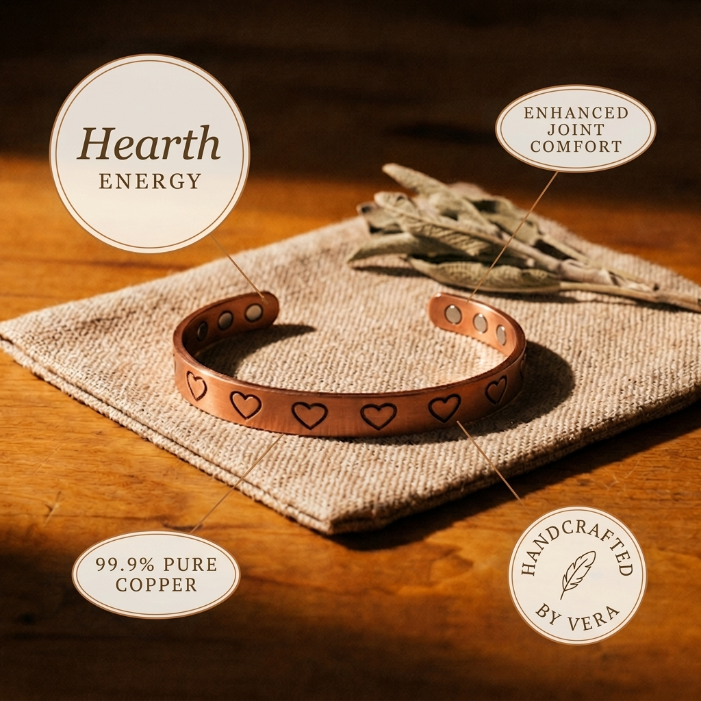 Hazel's Hearth Copper Bracelet
