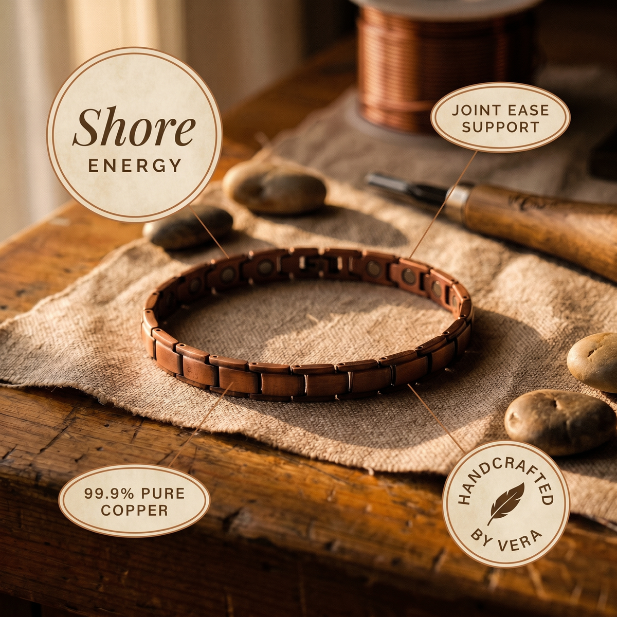 Hazel's Shore Copper Anklet