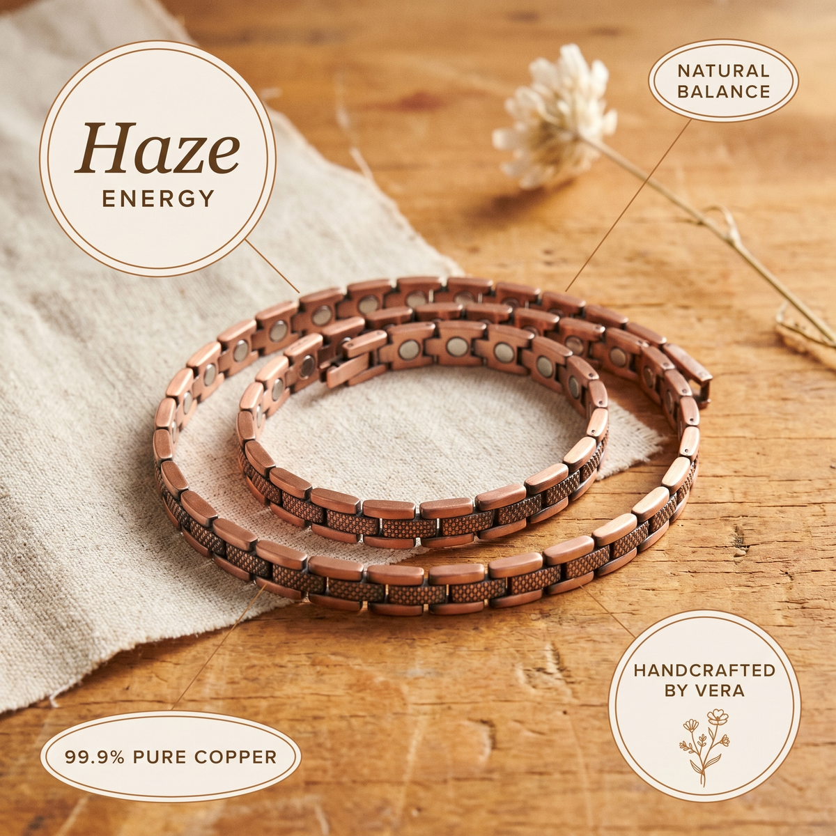 Hazel's Haze Copper Necklace