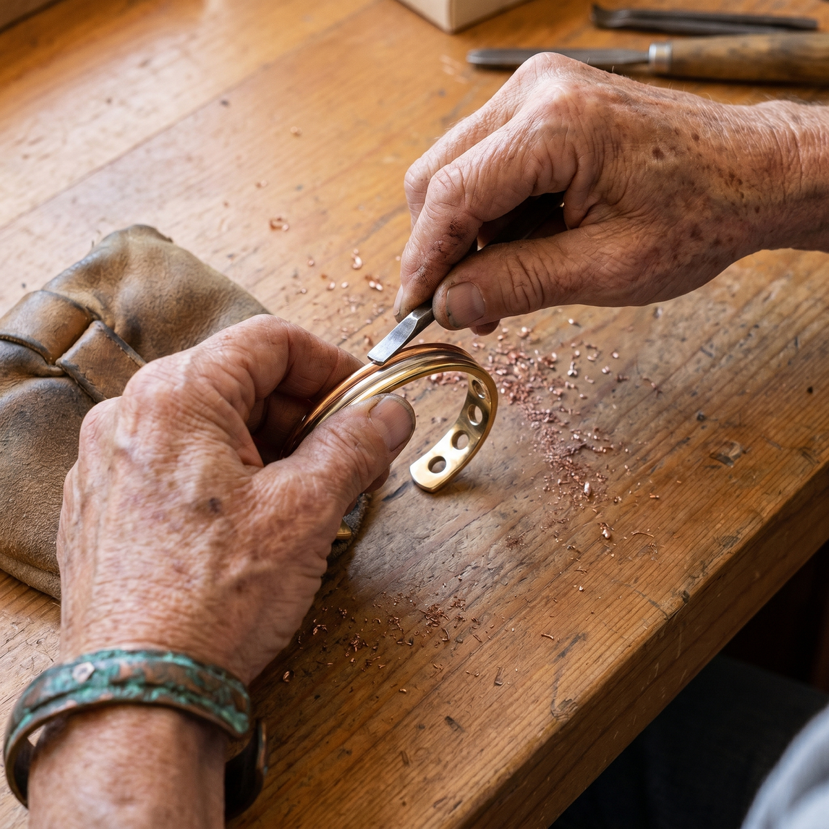 Hazel's Fell Copper Bracelet