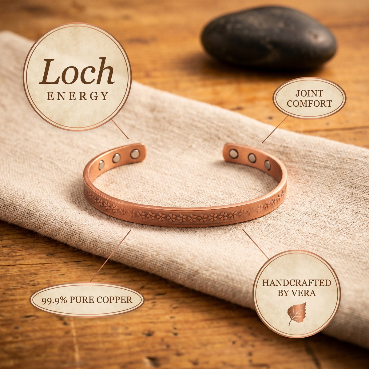 Hazel's Loch Copper Bracelet