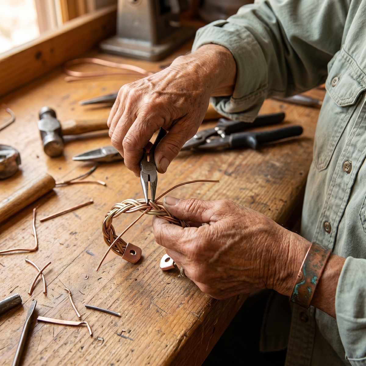 Hazel's Mire Copper Bracelet