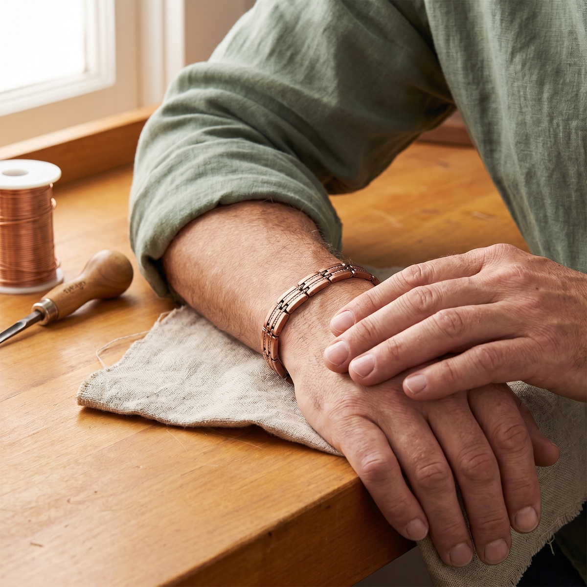 Hazel's Pike Men's Copper Bracelet