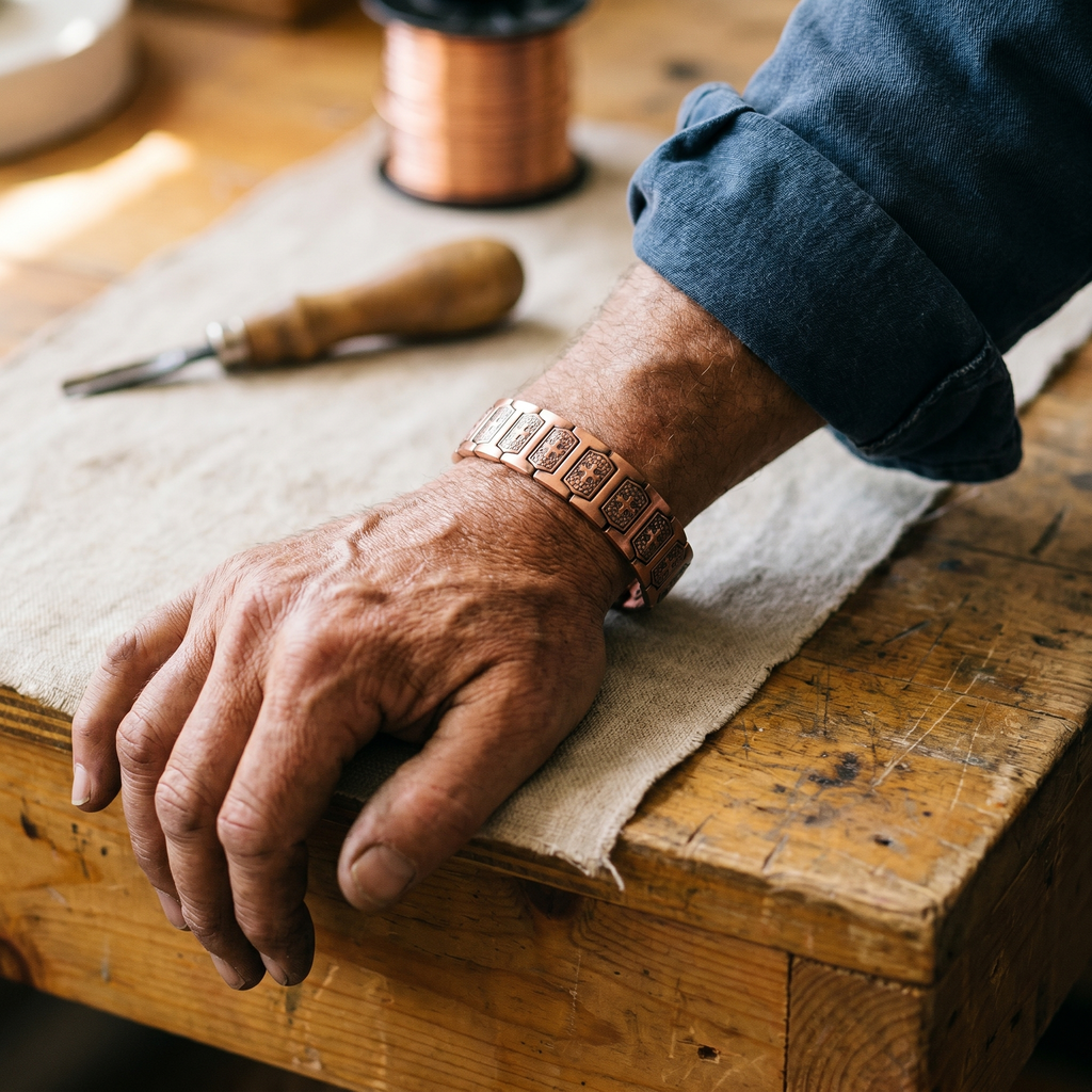 Hazel's Gale Men's Copper Bracelet