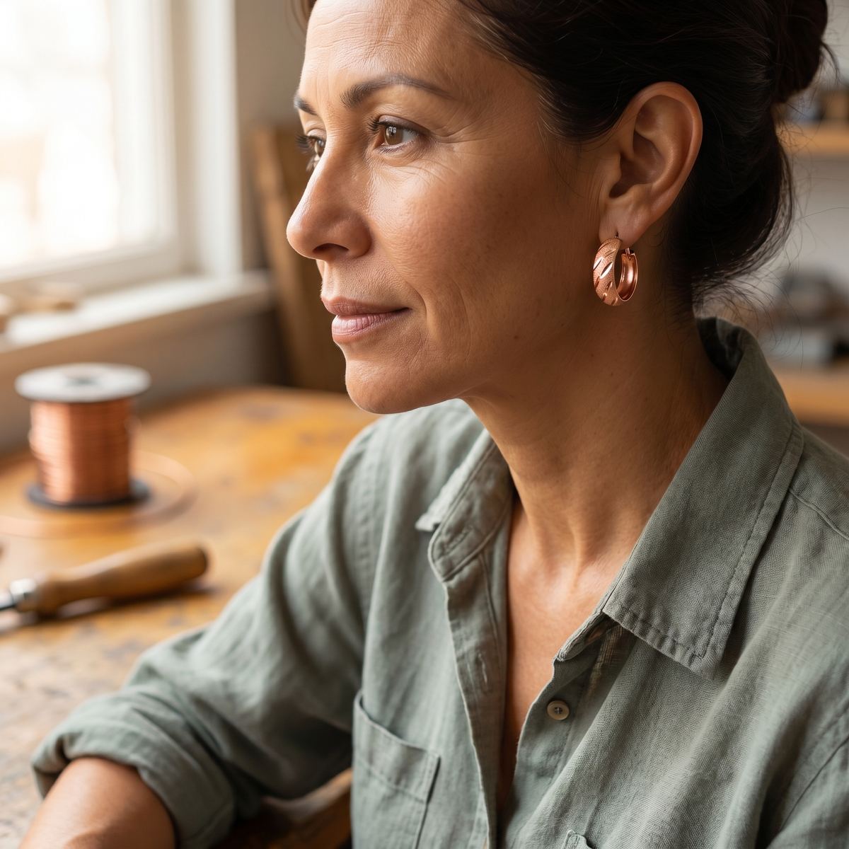 Hazel's Vale Copper Earrings