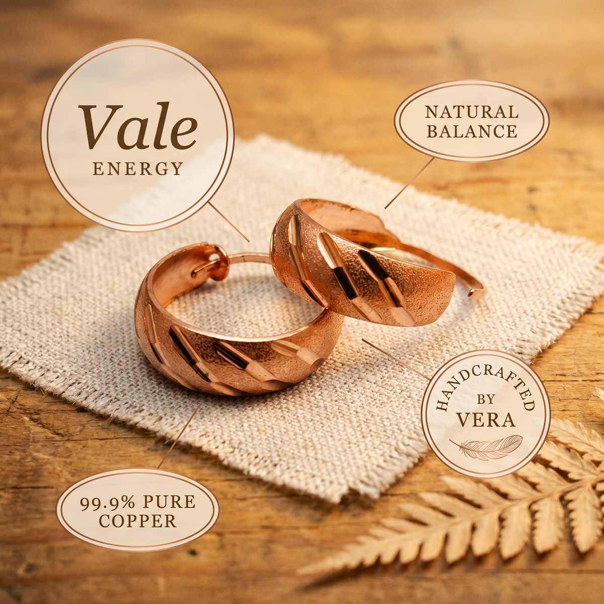 Hazel's Vale Copper Earrings
