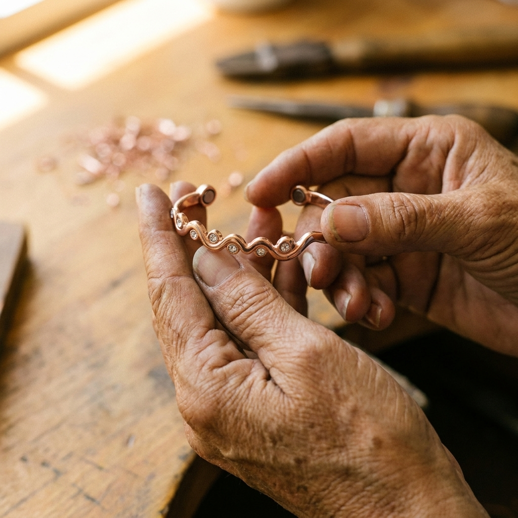 Hazel's Lark Copper Bracelet