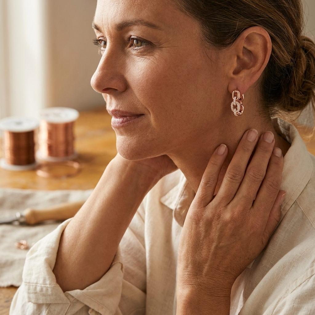 Hazel's Tor Copper Earrings