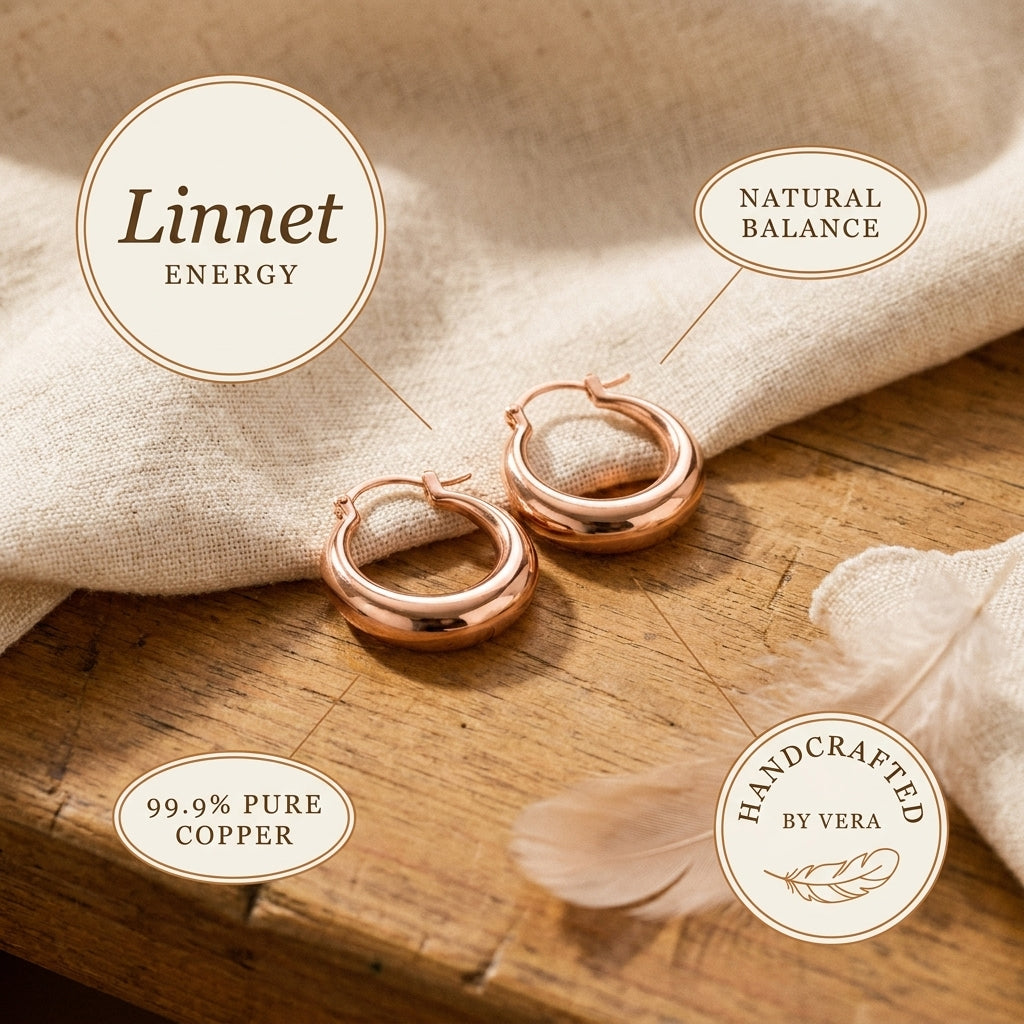 Hazel's Linnet Copper Hoop Earrings
