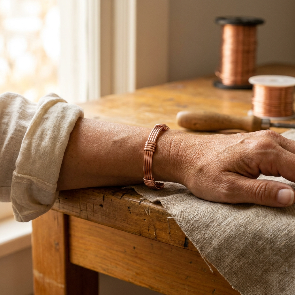 Hazel's Sere Copper Bracelet