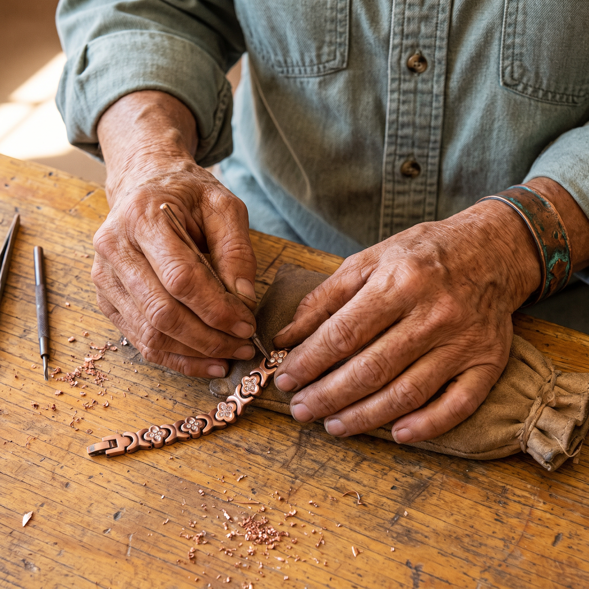 Hazel's Keel Copper Bracelet