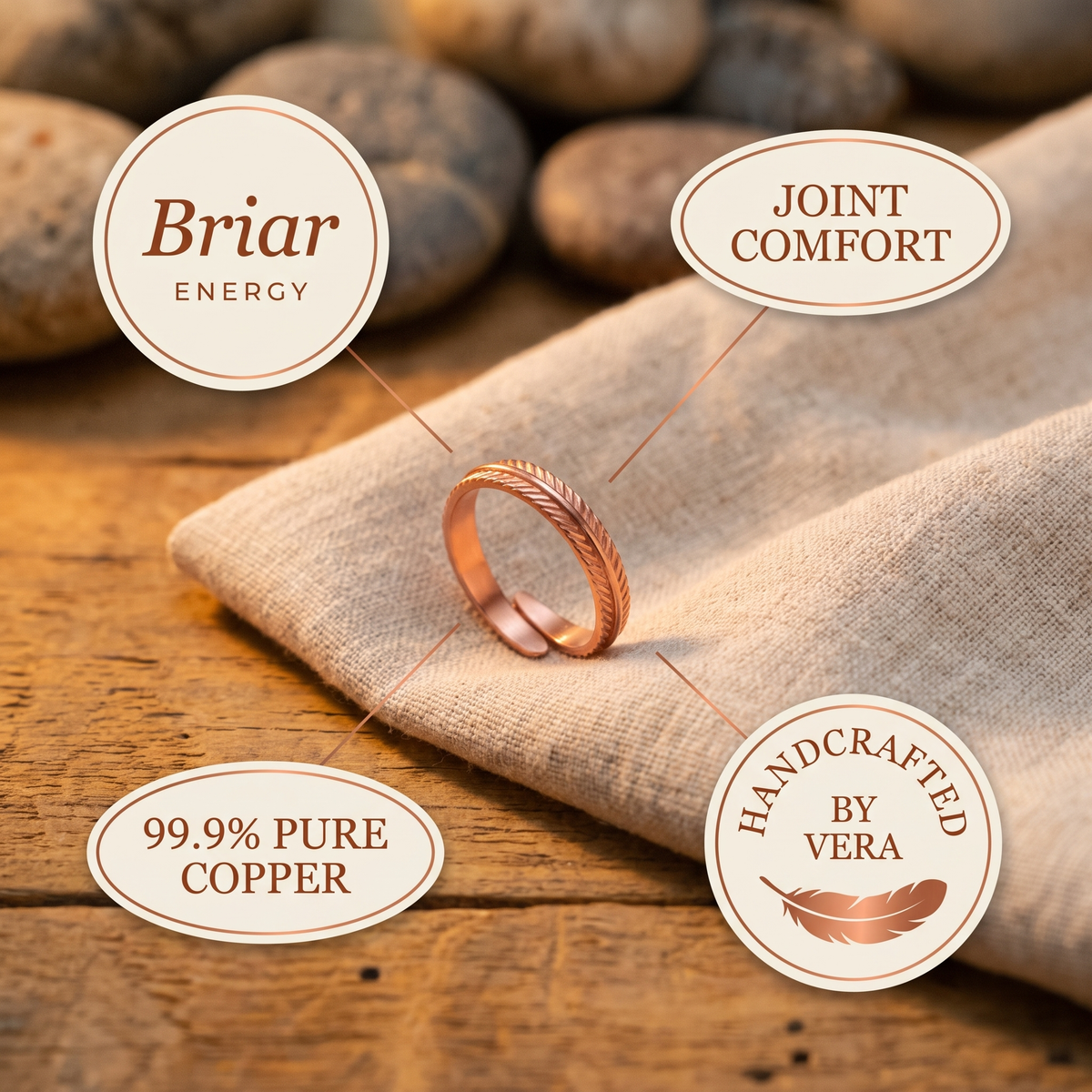 Hazel's Root Copper Ring