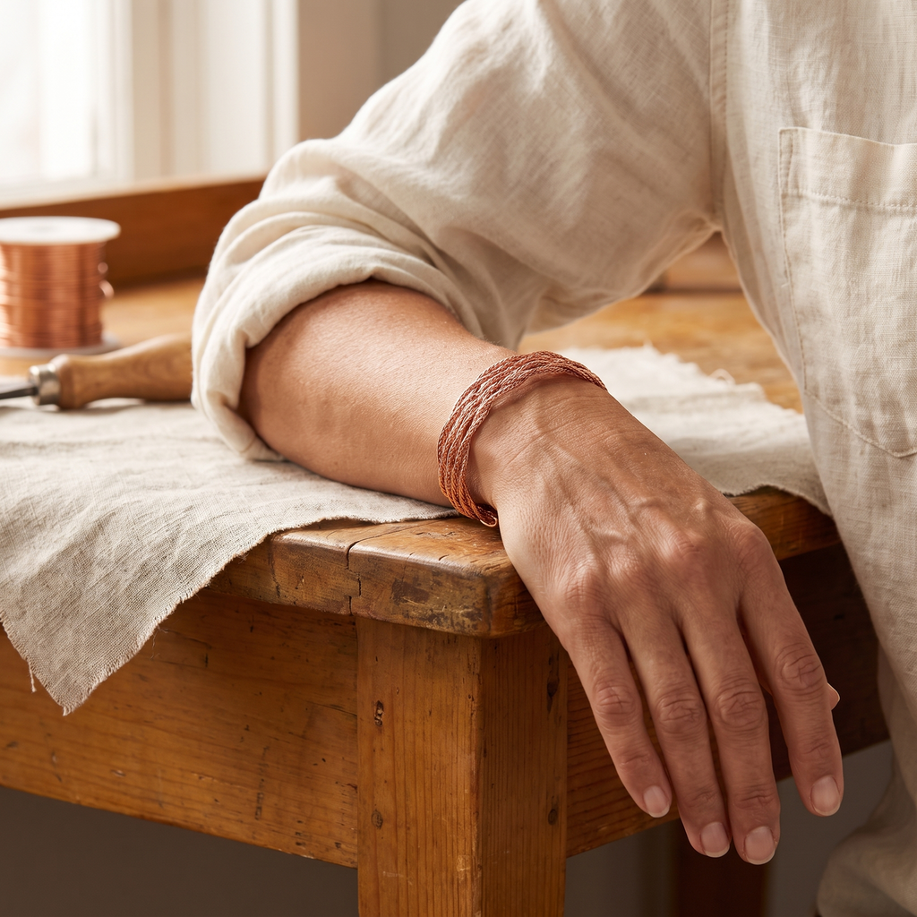 Hazel's Elk Copper Bracelet