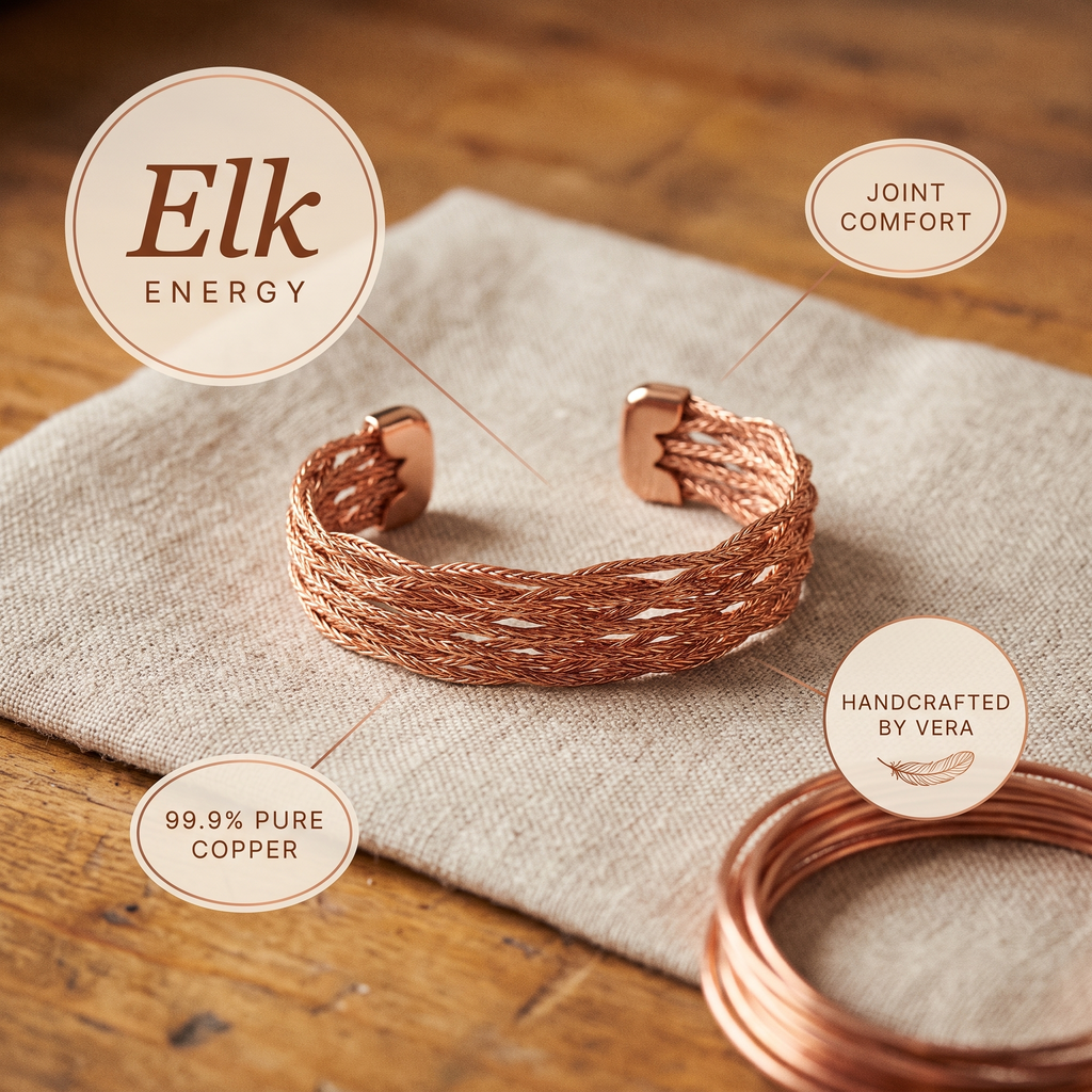 Hazel's Elk Copper Bracelet