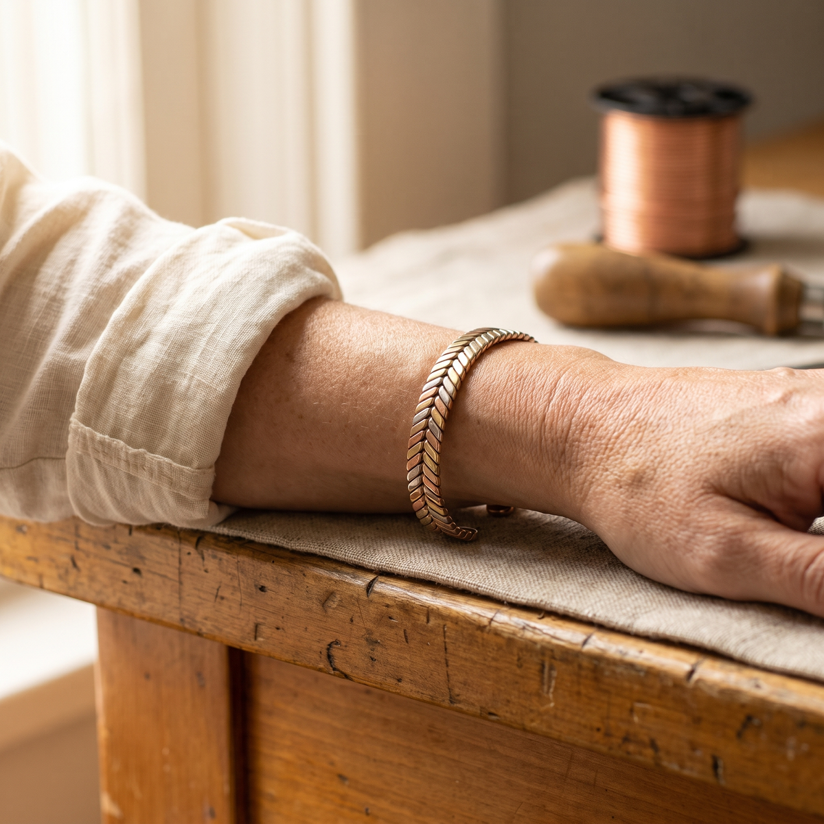Hazel's Copse Copper Bracelet