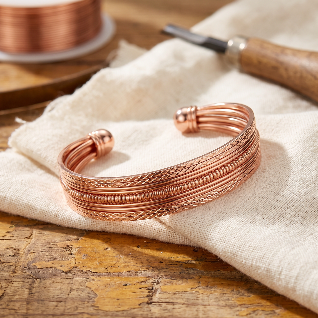 Hazel's Bracken Copper Bracelet