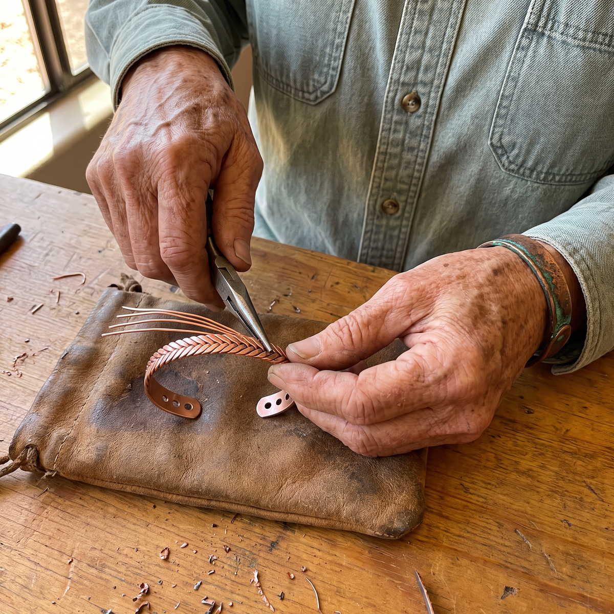 Hazel's Furze Copper Bracelet