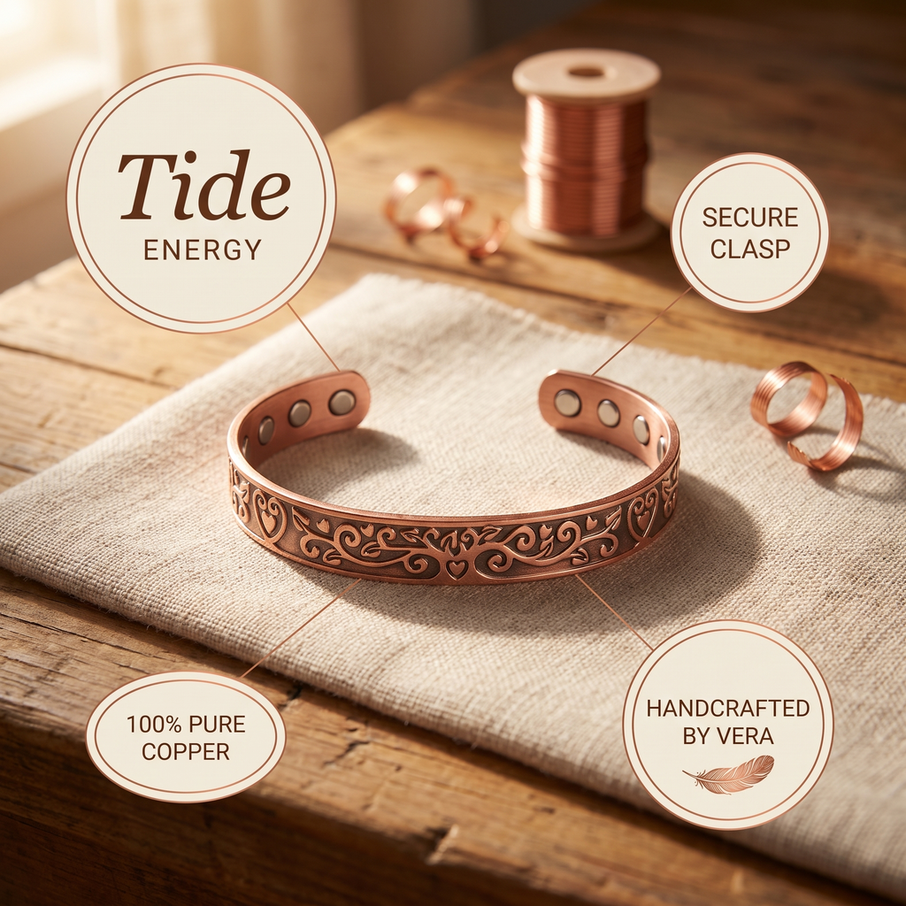 Hazel's Tide Copper Bracelet