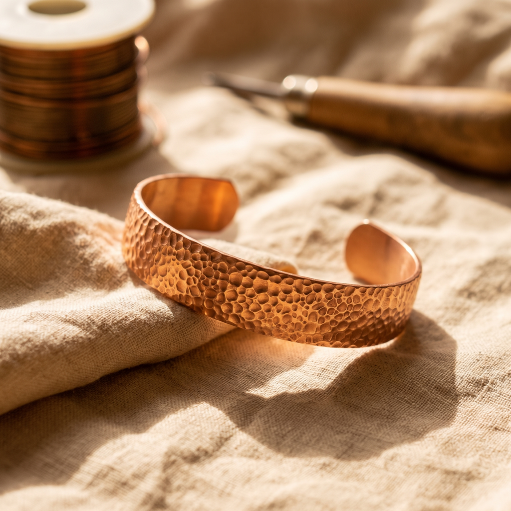 Hazel's Moon Copper Bracelet