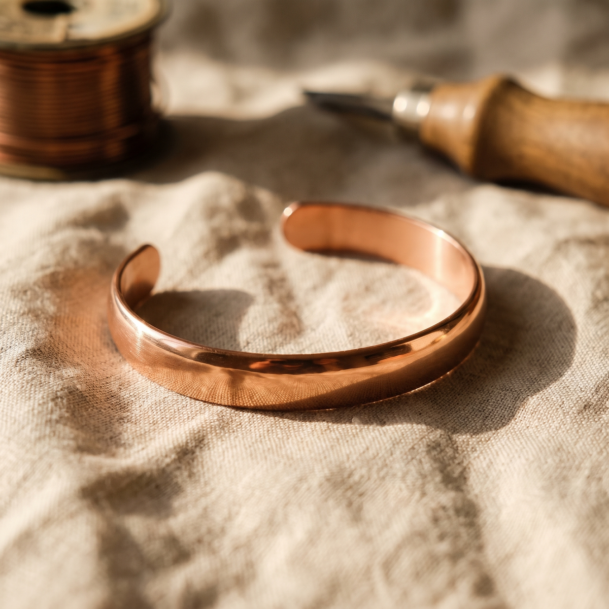 Hazel's Tide Copper Bracelet