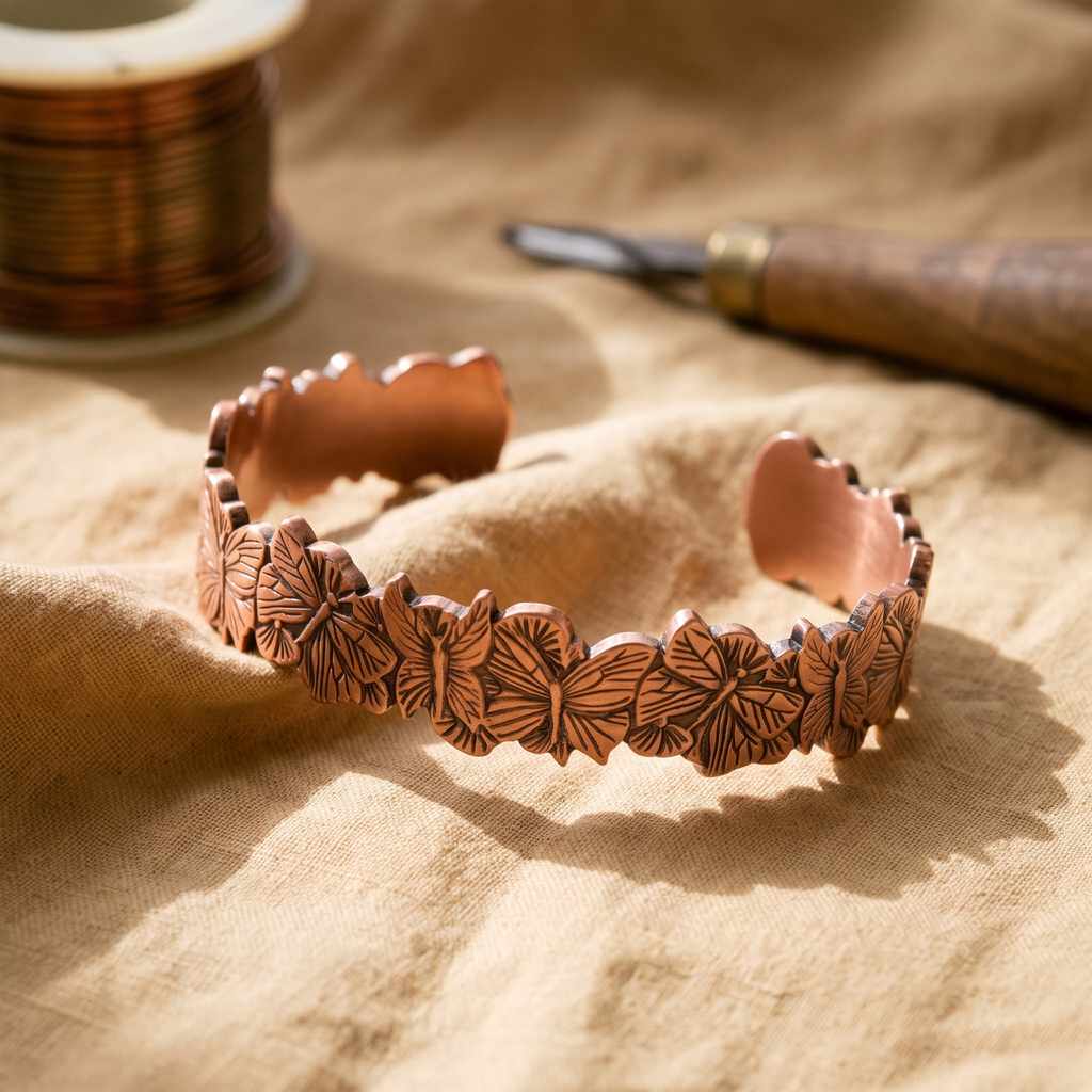 Hazel's Sky Copper Bracelet